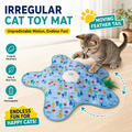 USB Rechargeable Cat Toy Mat with Random Rotating Feather
