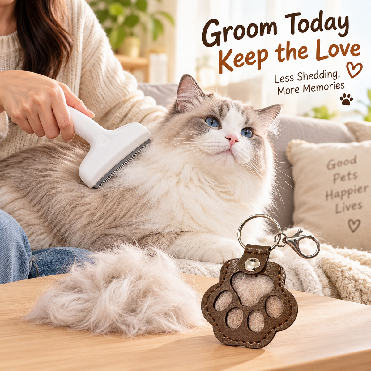 Reusable Pet Hair & Lint Remover for Sofas, Pet Beds & Clothes