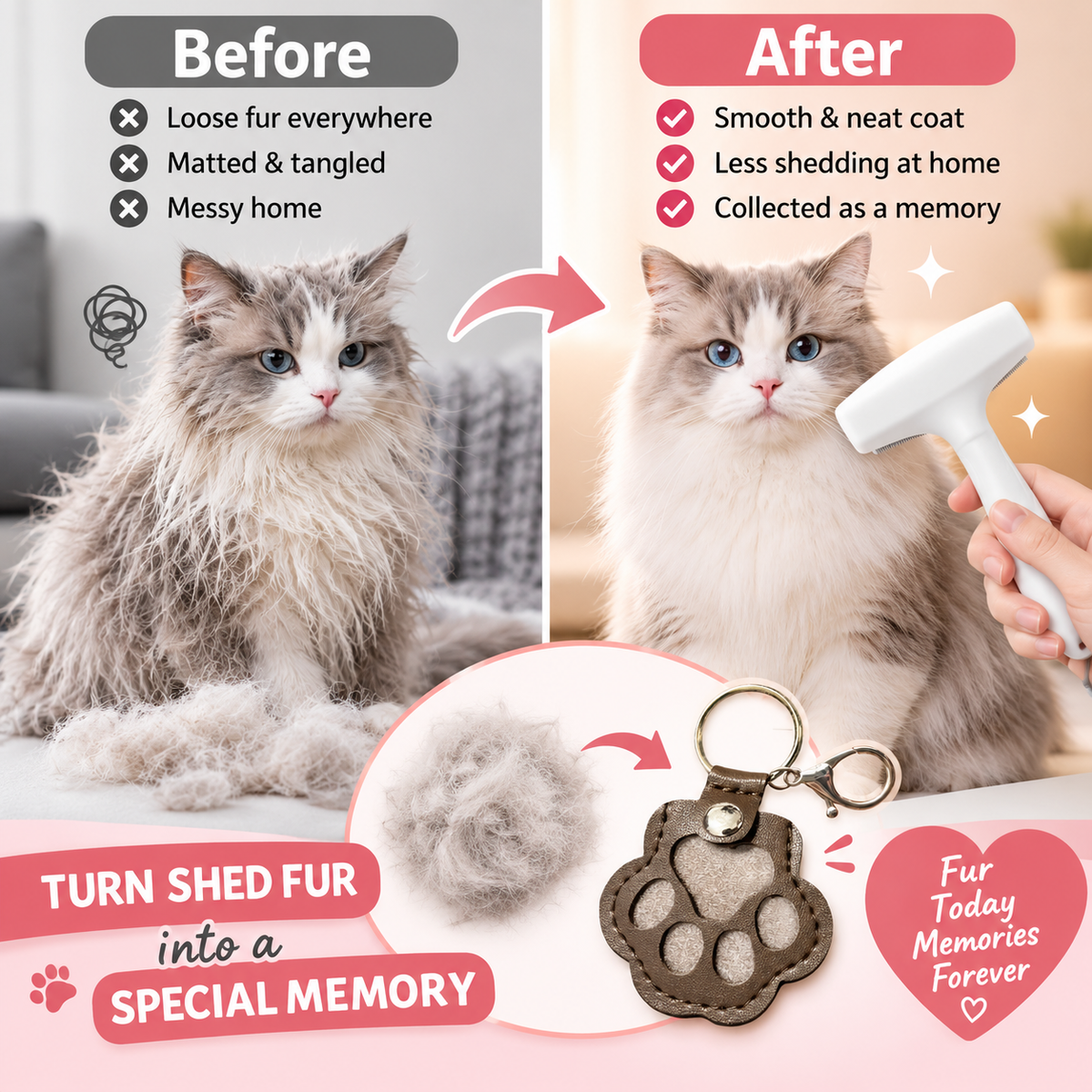 Reusable Pet Hair & Lint Remover for Sofas, Pet Beds & Clothes