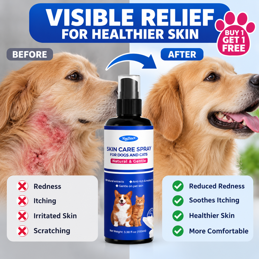 Moisturizing Pet Skin Care Spray for Dogs & Cats